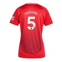 Camiseta Manchester United Harry Maguire #5 Primera Equipación Replica 2024-25 para mujer mangas cortas